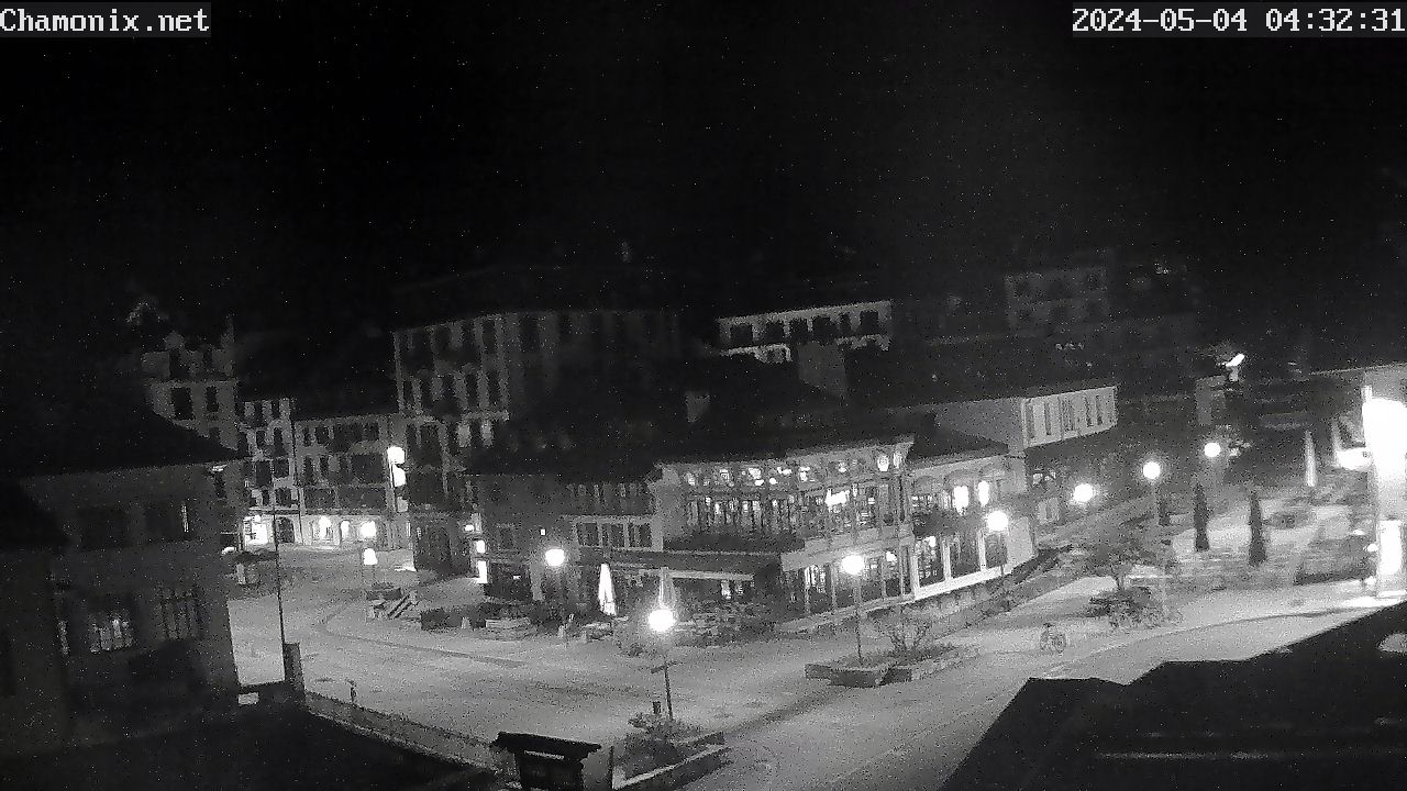 Chamonix Town Center Place Balmat Webcam